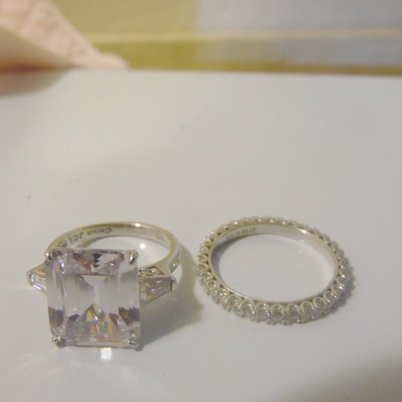 Radiance by Absolute Simulated Diamond Ring & Eternity Band Size 9 - Picture 2 of 4